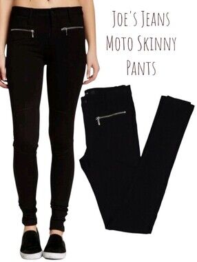 JOE'S Jeans Moto Ponte black skinny Stretch Legging Pants 26